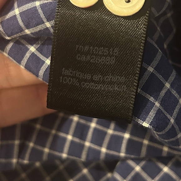 John Varvatos Star USA Plaid Cotton Button Down Shirt XXL - Picture 7 of 10